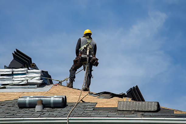 Professional Roof Installation technician working in Morgan, PA